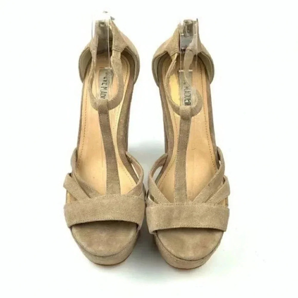 Steve Madden platforms sz 10 P-gabbi suede chunky - Picture 8 of 14